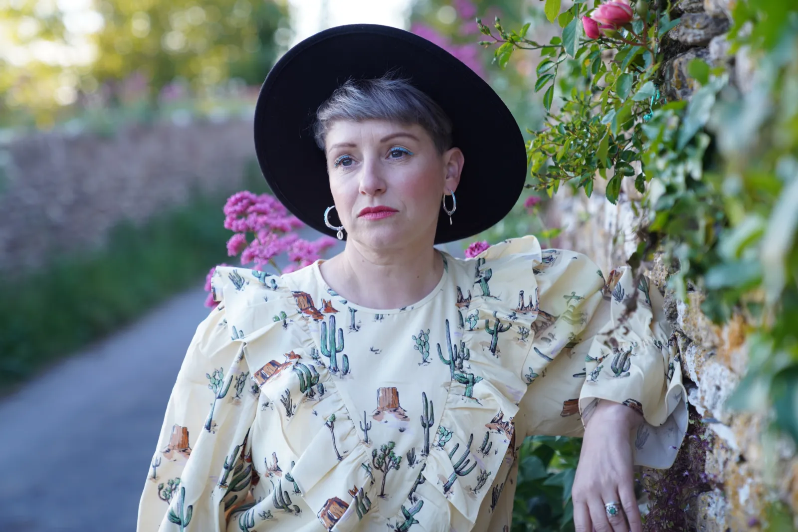 Portrait in garden